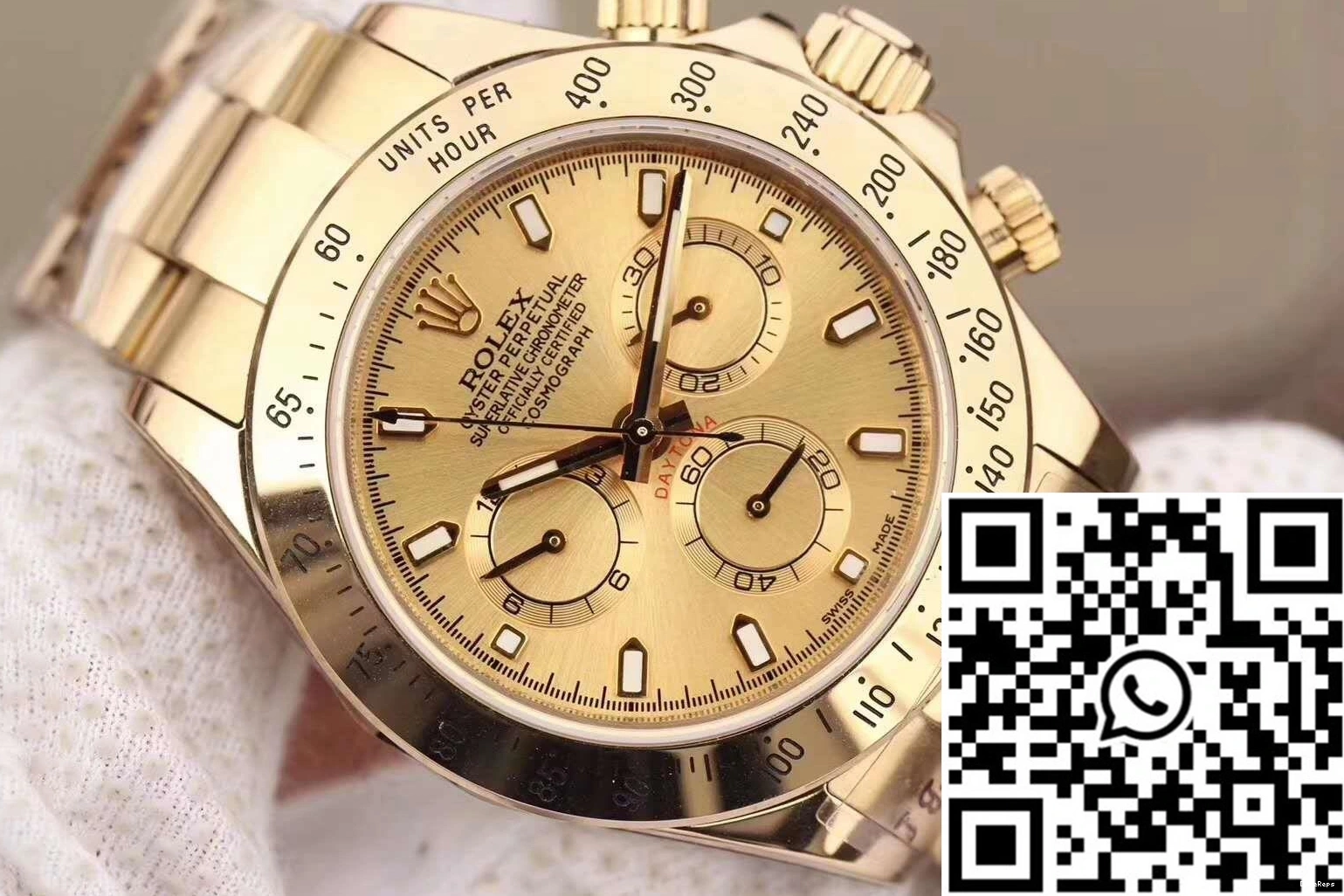 Factory 116503 Daytona Rolex Cosmograph Gold Dial JH 0307